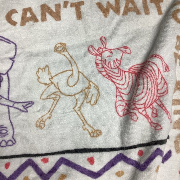 Vintage Lion King Beach Towel Simba Just Can't Wait to be King Disney - Picture 3 of 11